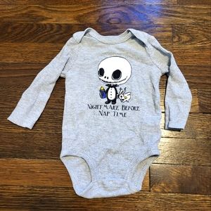 Nightmare Before Christmas Themed Onesie 12M